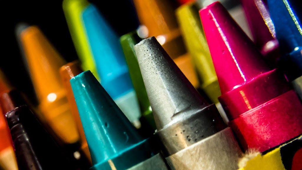Image of crayons, edit your music website color